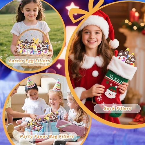 Little Jesus Figures to Symbolize Jesus Loves You, 60 Pcs Mini Jesus Figurines in Bulk for Hide and Seek Religious Party Favors Sunday School Baptism Gifts
