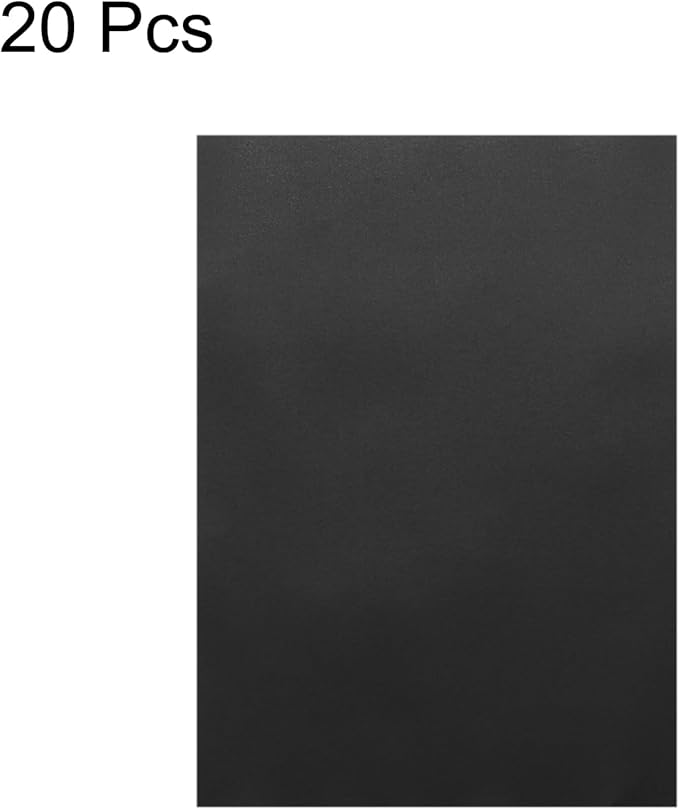 MECCANIXITY Colored Vellum Paper, 20 Sheet Black Transparency 11.7 x 8.2 - Image 3
