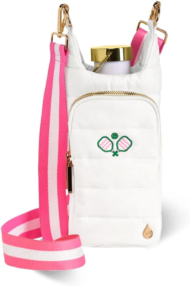 WanderFull® Original HydroBag® Collection, Water Bottle Holder, Gift for Women, Mom, Girlfriend, w/Strap & Phone Pocket, Hands-Free Crossbody Water Bottle Bag