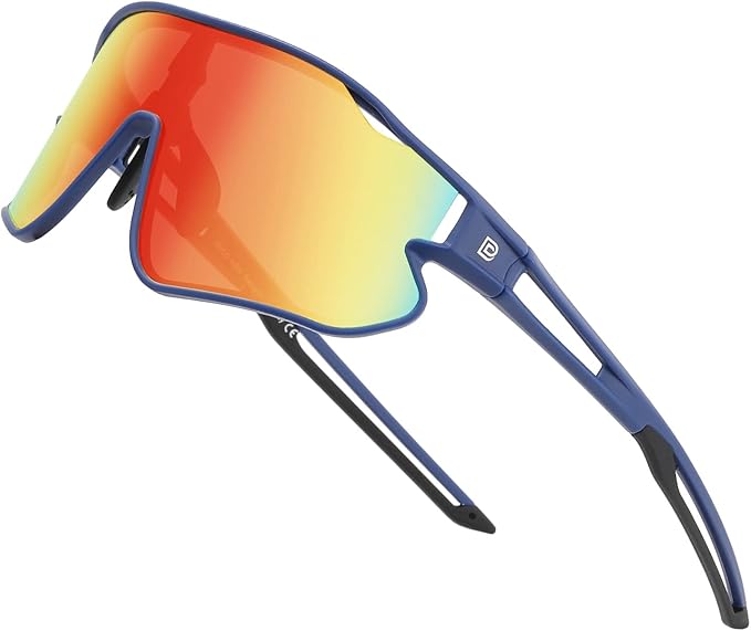 DUCO Kids Sunglasses Youth Baseball Sun Glasses Lightweight TR90 Frame UV400 Sports Cycling Shades for Boys Girls DK268
