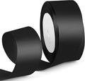 1-1/2 Inch 25 Yards Satin Ribbon Black, Solid Color Fabric Ribbon by HimBen