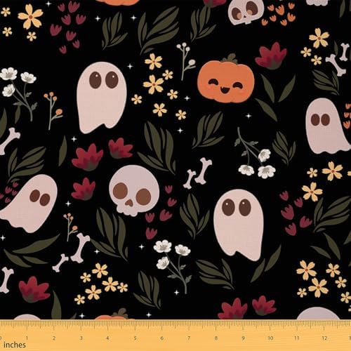 Feelyou Halloween Theme Fabric By The Yard 2 Yards