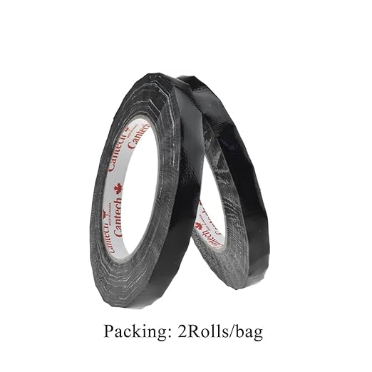 HAHIYO Black 0.5Inch Wide Floral Tape Waterproof Florist Tape Flower Wrap - Image 6