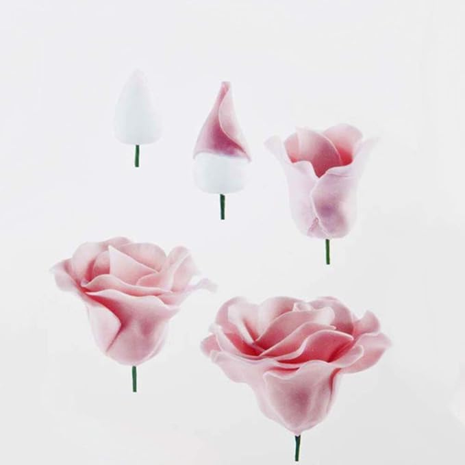 EORTA 80 Pieces Fondant Flower Forming Holders Oval Foam Flower Modeling - Image 4