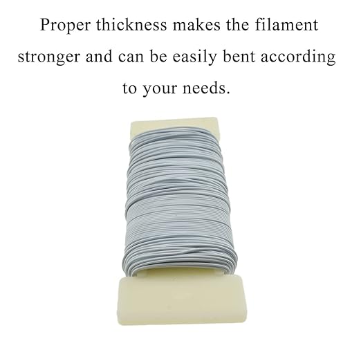 HAHIYO 22Gauge White 1Roll Total 38Yards Metal Floral Wire Flexible Paddle Wire - Image 4