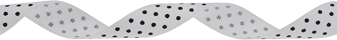 Polka Dot Grosgrain Ribbon 25 Yard Each Roll 100% Polyester - Image 2