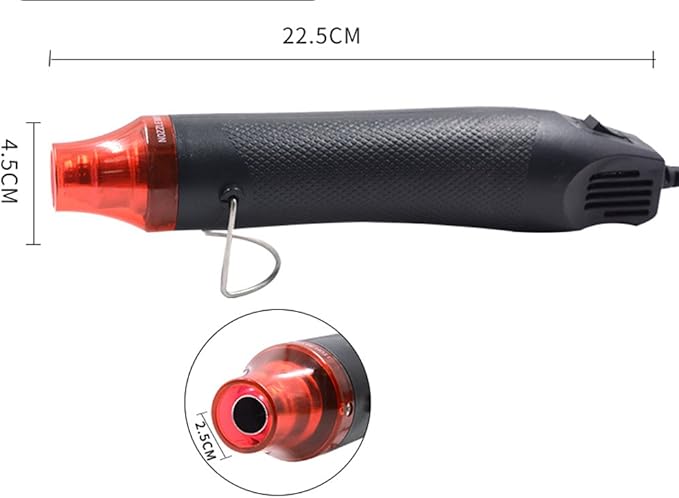 mofa Temp Regulation Heat gun, 6.6ft Cable 300W Hot Air Gun - Image 4