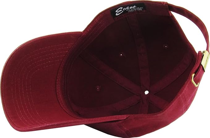 KBETHOS Classic Unisex Cotton Adjustable Low Crown Baseball Cap – Plain Dad Hat