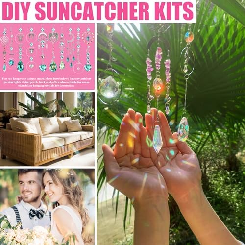 Suncatcher Kits 500PCS DIY Sun Catchers for Adults Home Wedding Decor Gift