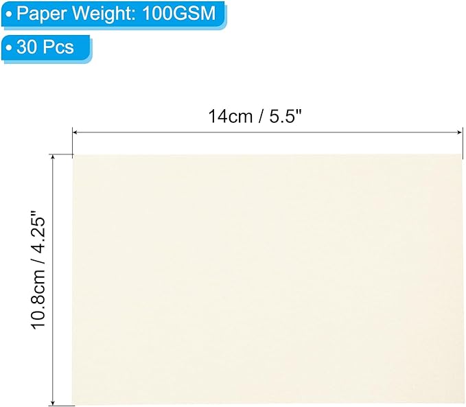 PATIKIL 30 Sheets Vellum Paper 4.25x5.5, Vellum Paper Printable Translucent - Image 2