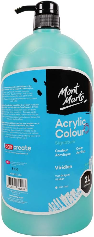 Mont Marte Discovery School Acrylic, 1/2 Gallon. Ideal by MontMarte