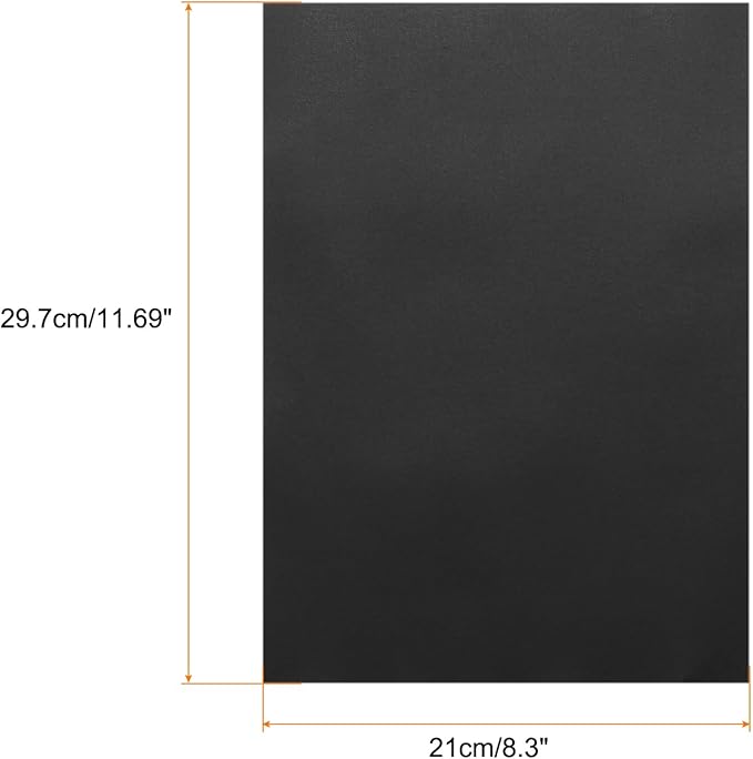 MECCANIXITY Colored Vellum Paper, 20 Sheet Black Transparency 11.7 x 8.2 - Image 2