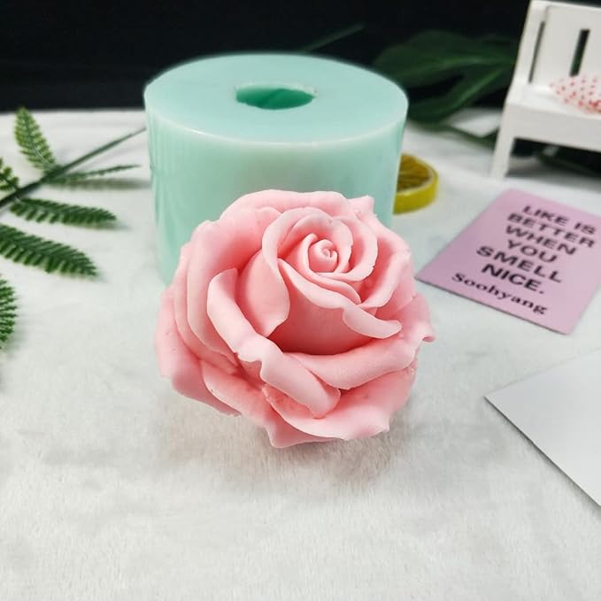 3D Flower Beautiful Bloom Rose Mold - Image 7