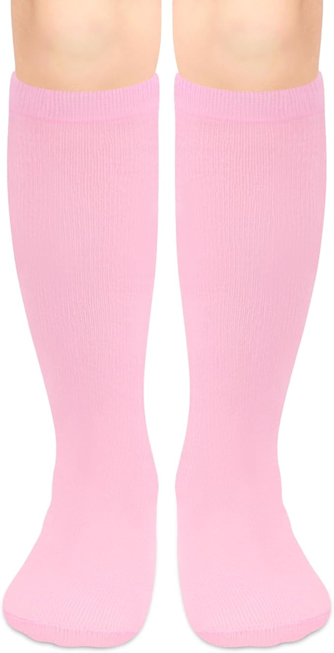 Olreco 1 Pack Toddler Kids Youth Soccer Socks Girls Boys Baseball Socks Youth Knee High Softball Football Accessories Cotton