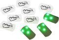 MVP Disc Golf Flat LED Tri-lite Disc Golf Lights (Pack of 10) (Green)