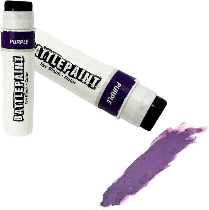 EyeBlack BattlePaint – Bright Colored Under Eye Black Grease for Pro Athletes and Super Fans – Baseball, Softball, Football – 2 Sticks