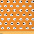 Halloween Themed Fabric by The Yard 5 Yard Skull for Home DIY Projects, Waterproof Indoor Outdoor Decor for Kids Teens Adults Skeleton Printing Upholstery Fabric for Chairs Bones Room Decor