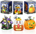 Halloween Building Blocks Set for Kids with Lights and Spooky Sounds