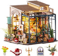 Rolife Flower Shop Miniature House Kit with LED Lights