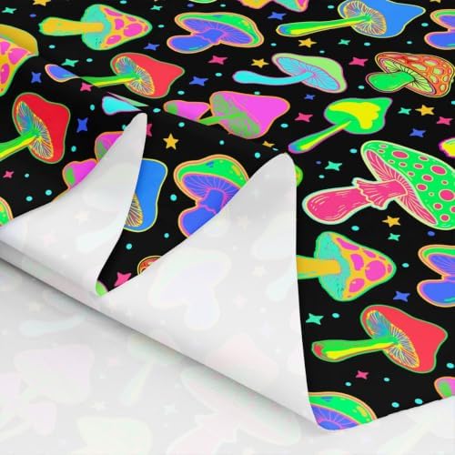 jejeloiu Mushroom Fabric by The Yard Soft 1 Yards