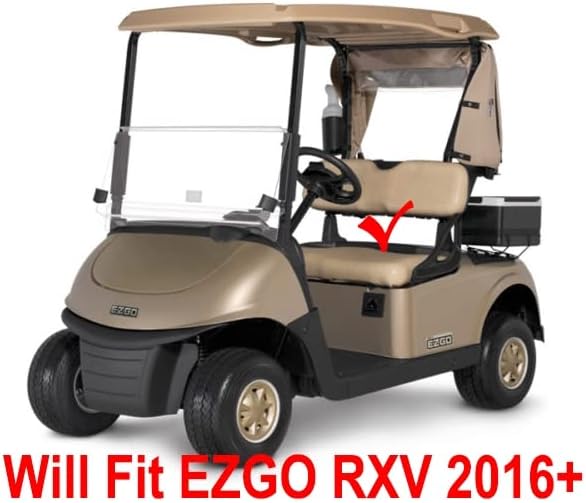 Huskey Golf Cart Front Basket Storage Basket Dash Basket Compatible W/EZGO TXT/RXV,Club Car DS (2000.5+) Precedent/Tempo/Onward,Yamaha G29 Drive2 2007+ One Piece Solid Design & Larger Compartments