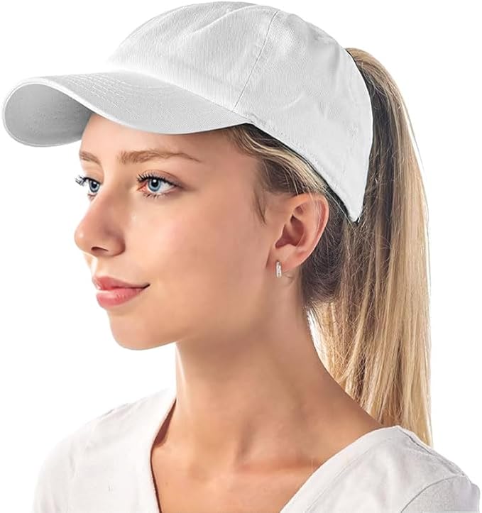 Cotton Baseball Cap Dad Hat – Washed Low Profile Adjustable Hat for Men Women Casual Outdoor Running Golf