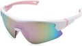 maivnz Youth Baseball Sunglasses for Boys and Girls Ages 6-12, Kids Sports Glasses for Softball Cycling, Helmet Compatible