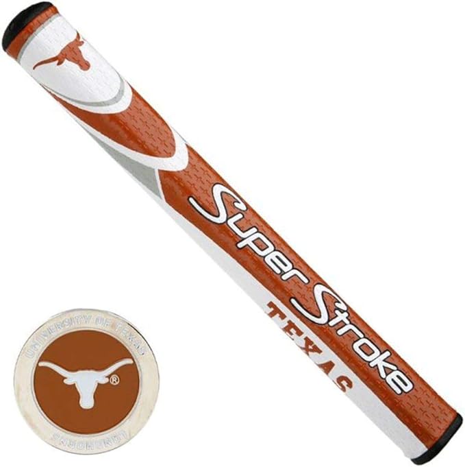 SuperStroke NCAA Golf Putter Grip, Ohio State University (Mid Slim 2.0) | Cross-Traction Surface Texture and Oversized Profile | Even Grip Pressure for a More Consistent Stroke | Non-Slip Grip