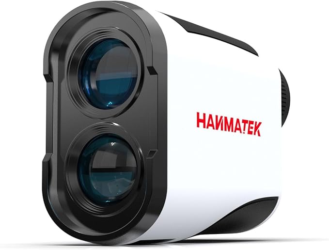 HANMATEK GR1200 Golf Rangefinder with Slope, Flag Lock & Vibration, 6.5X Magnification, 1200 Yards Range, Rechargeable Battery, Golf Distance Finder for Men and Women