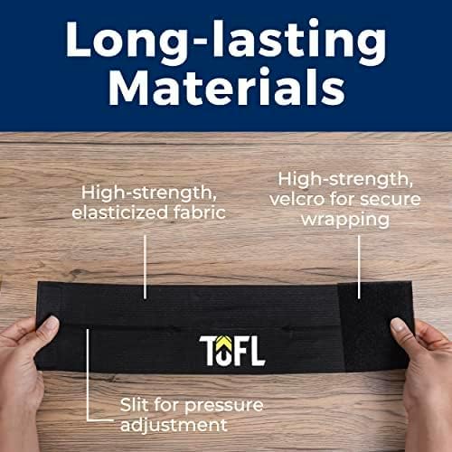 TOFL Baseball Glove Wrap Band for Break-in & Shaping | Elastic Mitt Strap | Adjustable Closure for Pocket Forming & Storage | Youth & Adult Softball Mitt Care Accessory (Message Options)