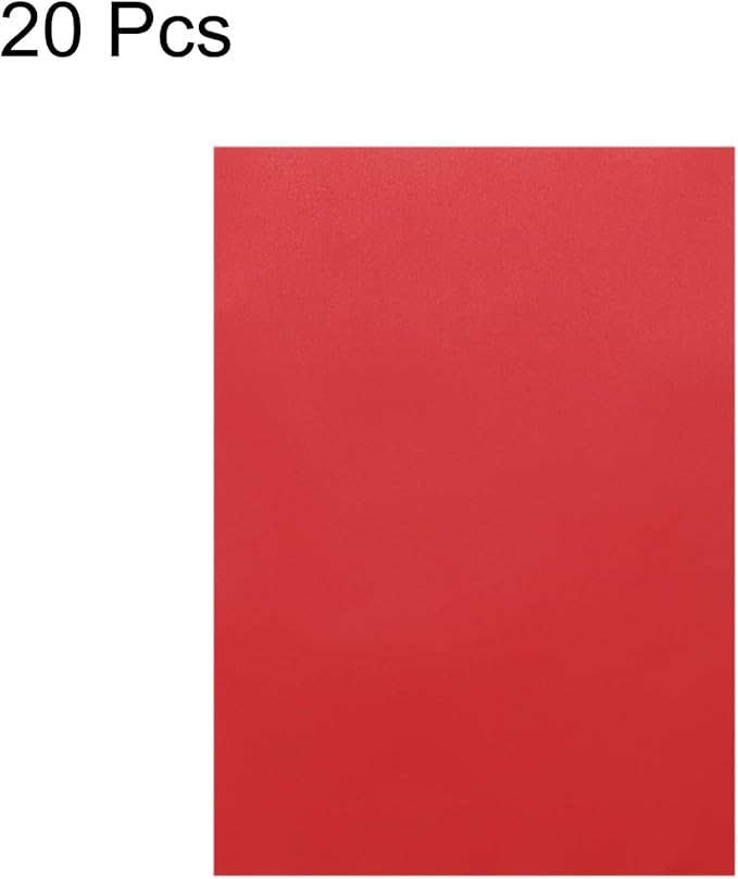 MECCANIXITY Colored Vellum Paper, 20 Sheet Deep Red Transparency 11.7 x 8.2 - Image 3