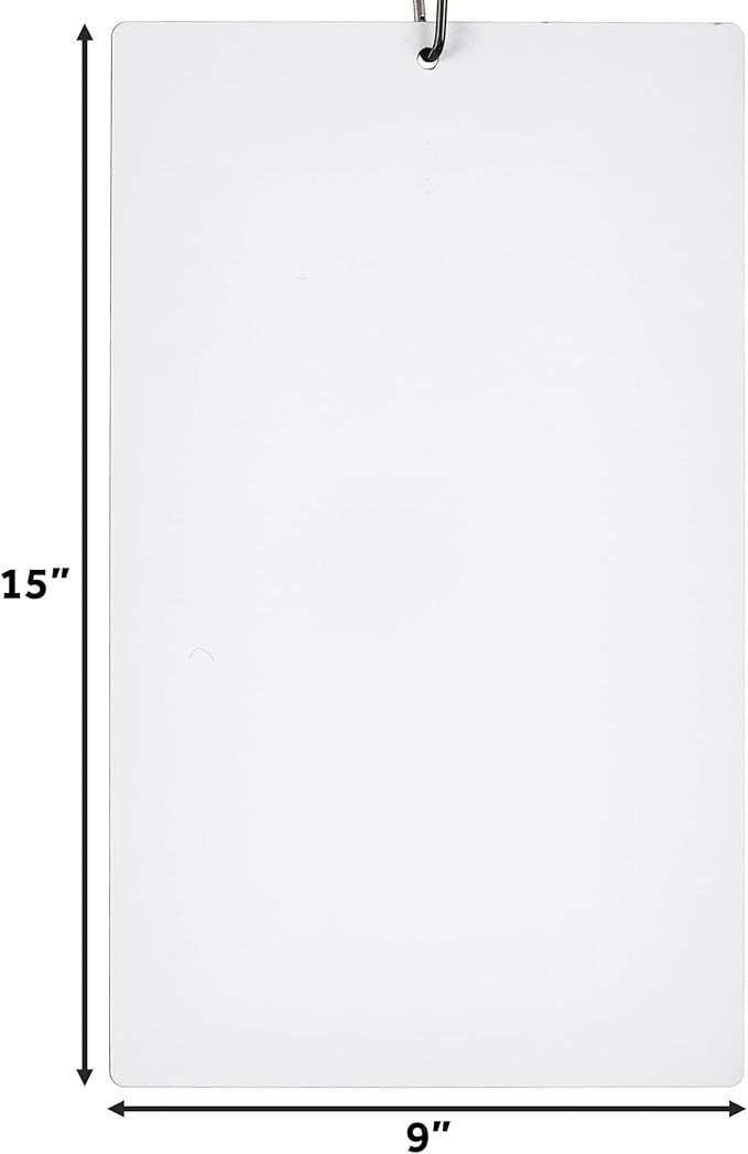 Murray Sporting Goods Dry Erase Coaches Clipboard | Double-Sided Dry Erase White Board