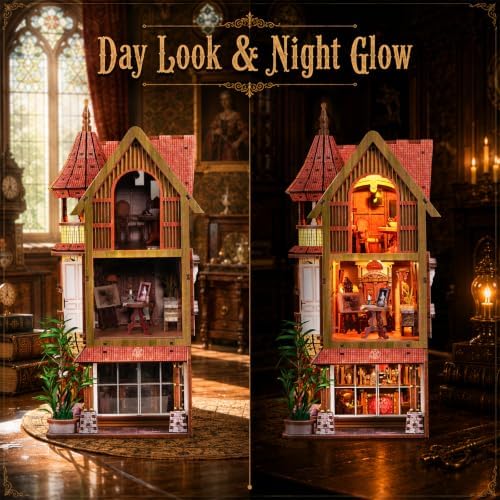 fifijoy DIY Miniature House Kit for Adults - Endless Manor Booknook