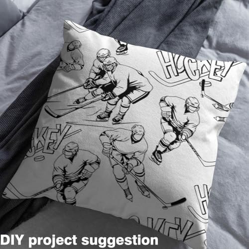 Feelyou Ice Hockey Fabric By The Yard Decorative