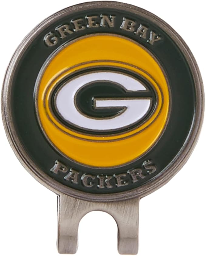 Team Golf NFL Golf Cap Clip with 2 Removable Double-Sided Enamel Magnetic Ball Markers, Attaches Easily to Hats
