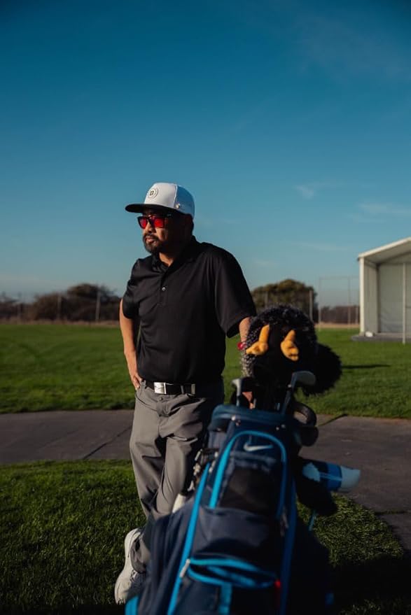 BRIMZ Golf Performance Hat - Tee Holder & Magnetic Ball Marker - Breathable, Sweat & Water Resistant Golfing Snapback Hat