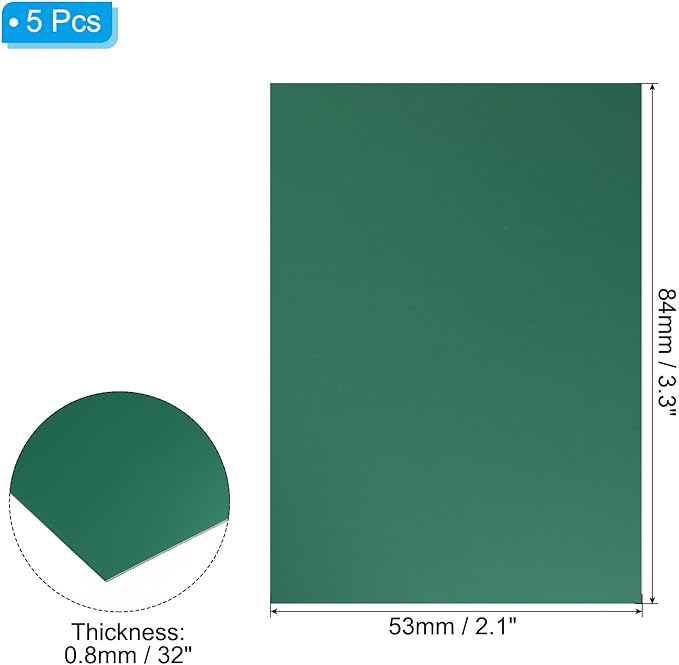 PATIKIL 3.3x2.1x1/32inch Anodized Aluminum Sheet - Image 2