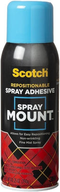 Scotch Spray Mount, 10.2 5 oz, Repositionable on Many Surfaces by ScotchBrand