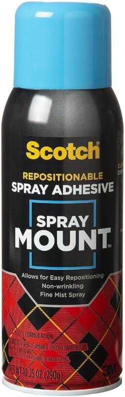 Scotch Spray Mount, 10.2 5 oz, Repositionable on Many Surfaces by ScotchBrand