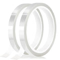 2 Rolls 10mm x33m Clear Heat Tape, Transparent High Temperature Heat Resistant by MEBMIK