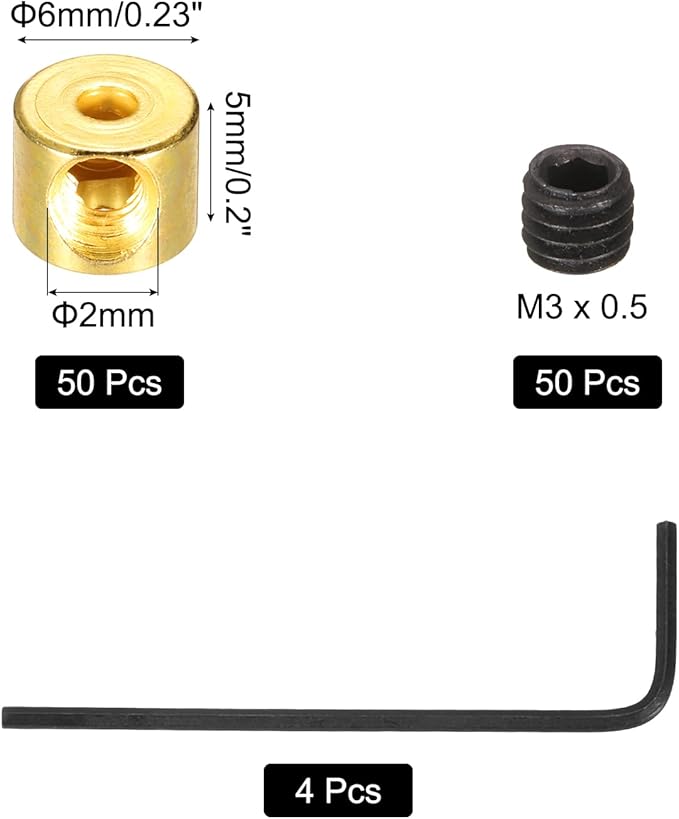 MECCANIXITY 50 Pcs Metal Locking Pin Backs, Locking Pin Keepers Clasps 5mm - Image 2