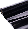 Anderson's Black Shiny Metallic PVC Roll: 47" x 100' Flame-Resistant Event Decor by Andersons