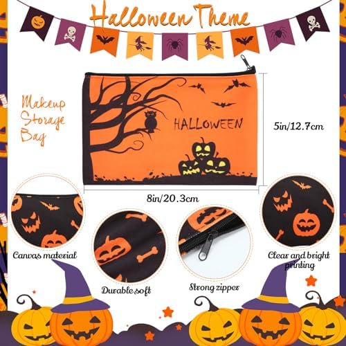 Eccliy 20 Pcs Halloween Makeup Bags Halloween Party Gift for Adults Women