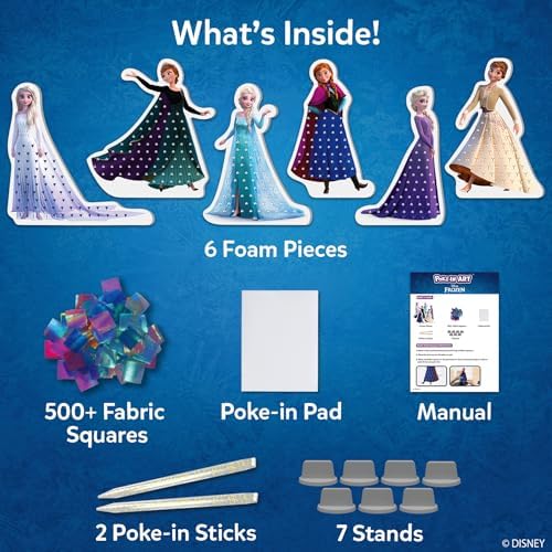 Skillmatics Poke-in Art – Disney Frozen, Wood Craft Kit, Gift for Kids