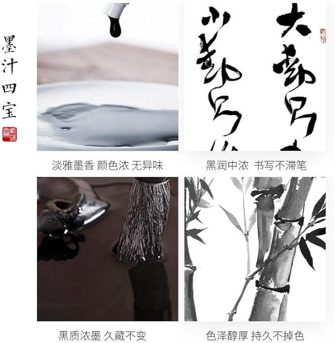 Sumi Ink, Chinese Calligraphy Ink, Liquid Black Carbon Ink, Manga Ink - Image 7