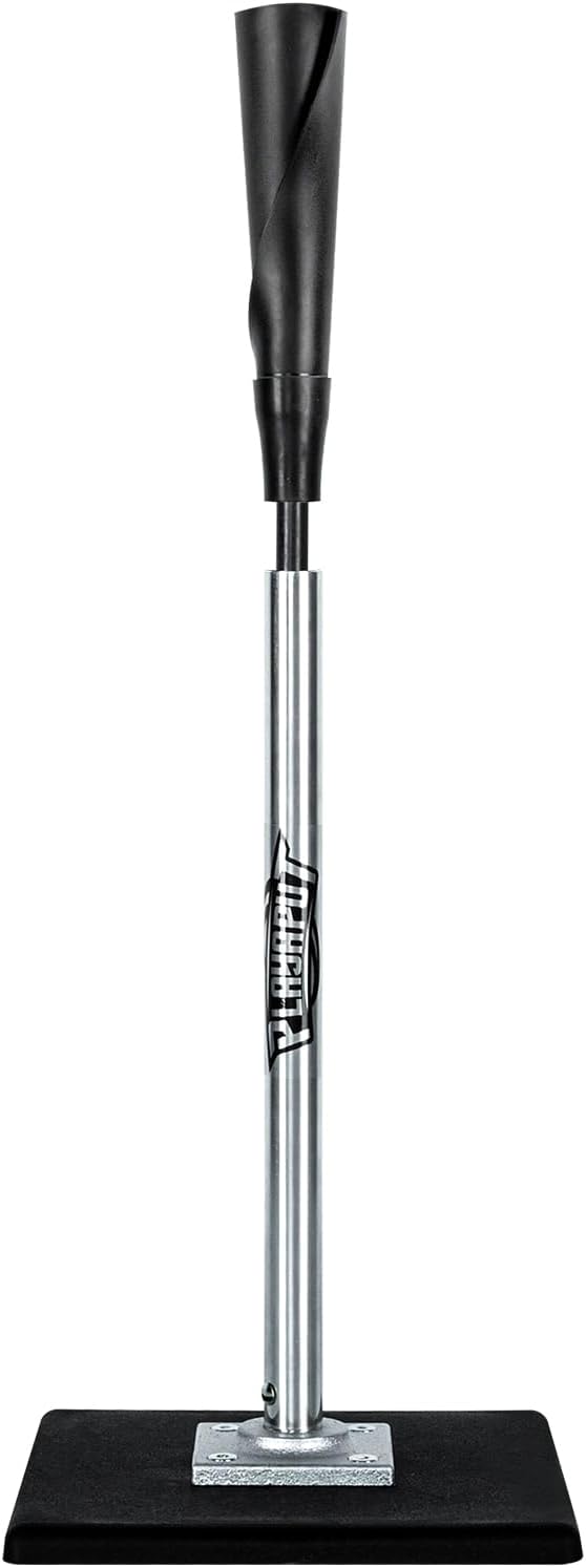 PLAYAPUT Portable Batting Tee for Baseball/Softball, Height Adjustment from 25-37 inch,Easy Transport Premium Baseball Tee with Rubber Top,Heave Duty Base Hitting Tee for Kids/Youths/Adults