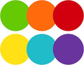 STARLIBOO 6" Round Large Colored Stickers Labels, Dots Circles Stickers by STARLIBOO