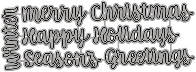 Mvchifay Cutting Dies Happy Birthday Holiday Thanks Greetings Metal Stencils - Image 2