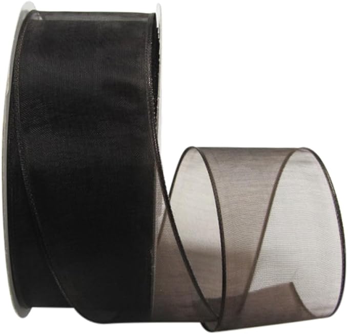 Ribbon Bazaar Sheer Organza Wired Ribbon by RibbonBazaar