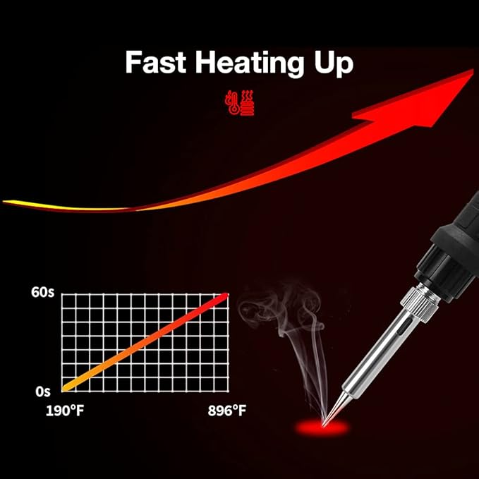 Digital Display Soldering Iron Station Kit - 60W 110V Soldering Station - Image 6